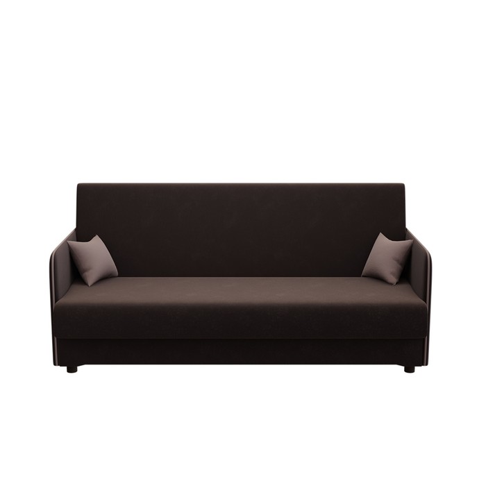 Диван прямой «НЕО», независимые пружины, спальное место 1200×1900 мм, цвет монако 04 тёмно – коричневый/монако 05 коричневый