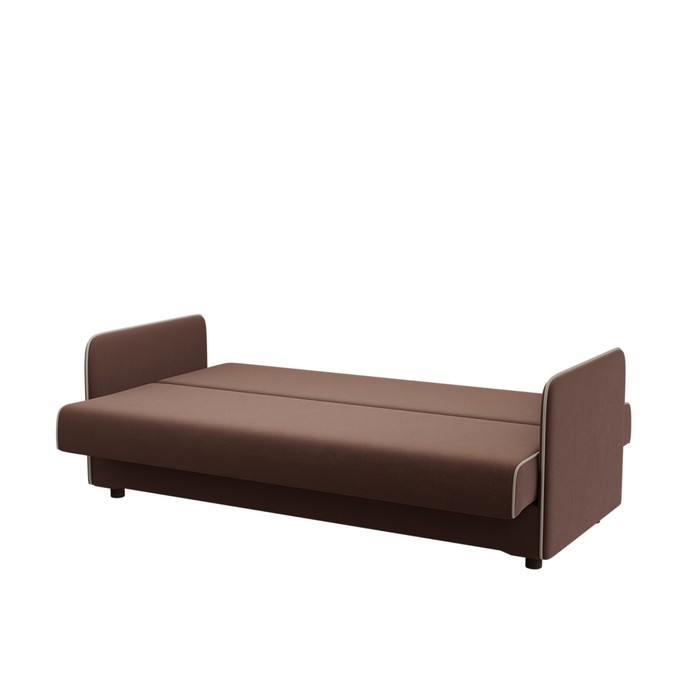 Диван прямой «НЕО», независимые пружины, спальное место 1200×1900 мм, цвет монако 05 коричневый/монако 01 бежевый