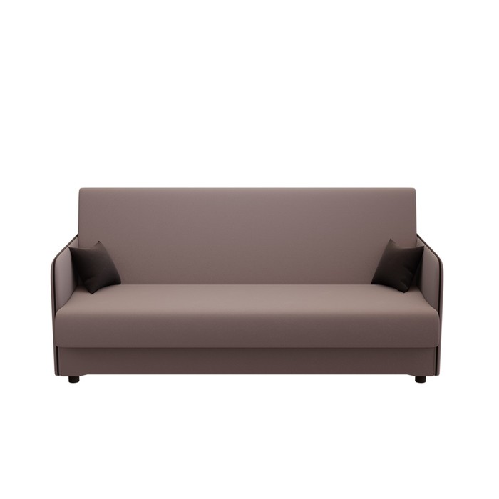 Диван прямой «НЕО», независимые пружины, спальное место 1200×1900 мм, цвет монако 05 коричневый/монако 04 тёмно – коричневый